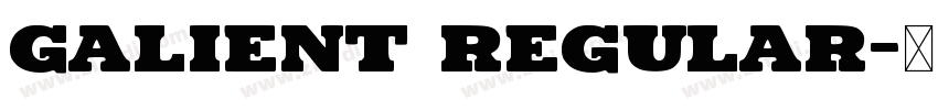 Galient Regular字体转换